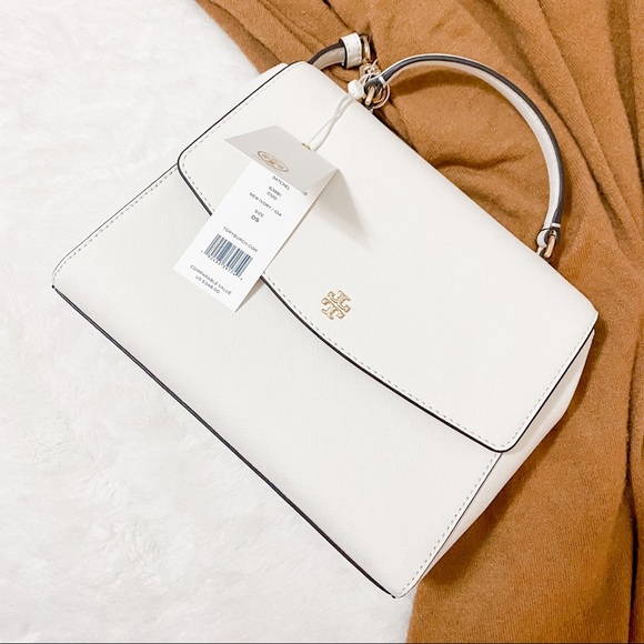 Tory Burch White Leather Purse Satchel - Picture 3 of 6
